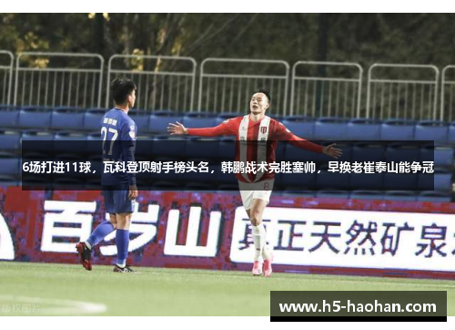 6场打进11球，瓦科登顶射手榜头名，韩鹏战术完胜塞帅，早换老崔泰山能争冠
